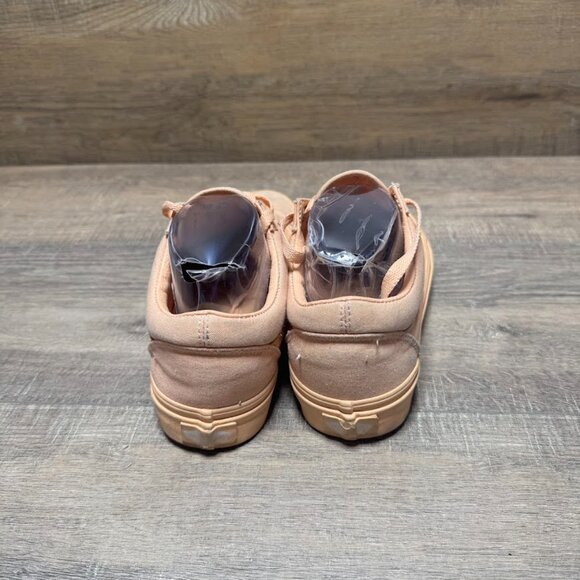 Vans Old Skool Peach Monochrome Canvas Sneakers Women's Size 8 - Picture 3 of 7